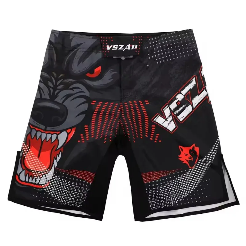 Vszap 남성용 전투 스포츠 복싱 러닝 트레이닝 반바지 Dark Knight Wolf King 통기성 빠른 건조 경량 피트니스