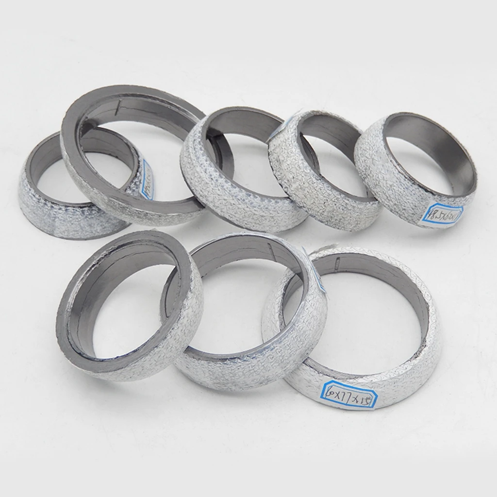 1pcs 35mm75mm Dia Car Muffler Exhaust Pipe Graphite Gasket Seal Ring