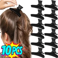 Pinces à cheveux papillon noir pour femmes et filles, outils de maintien de coiffure, pinces à griffes de Section de cheveux, accessoires de Salon professionnels 1