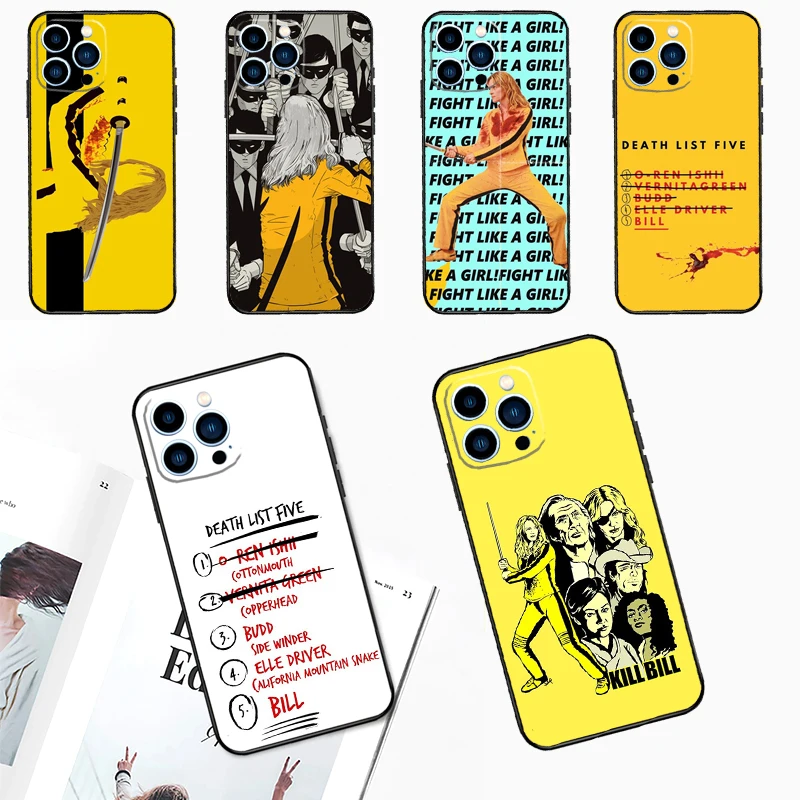 Custodia Kill Bill Per Iphone 15 14 Plus 11 12 13 Pro Max Mini X Xr Xs Max 7 8 Plus Se 2020 Cover Posteriore