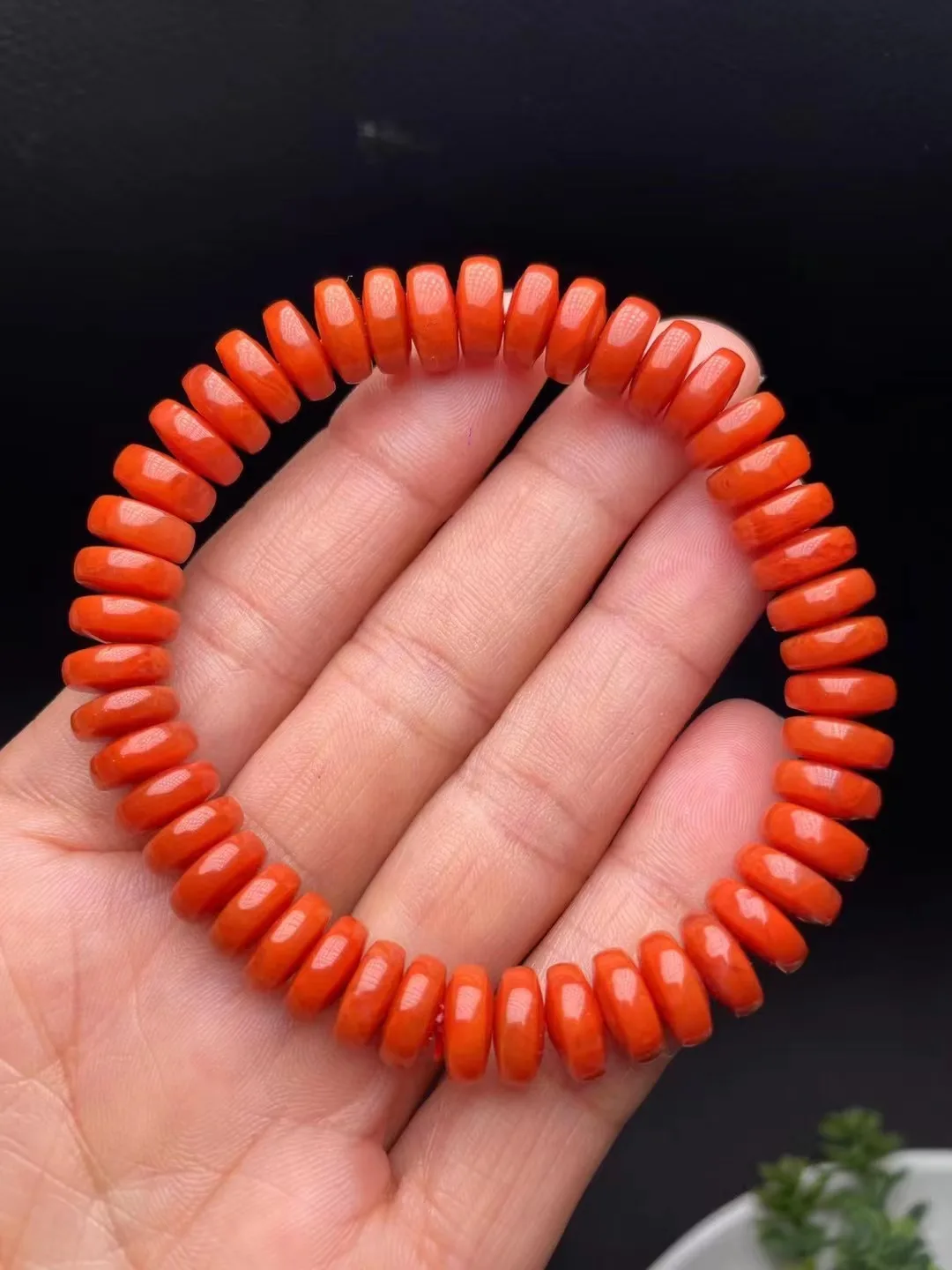 

New Natural 100% real Southern Red Agate jade Carving Flat beads bracelets couples woman men Gift with jade bracelet