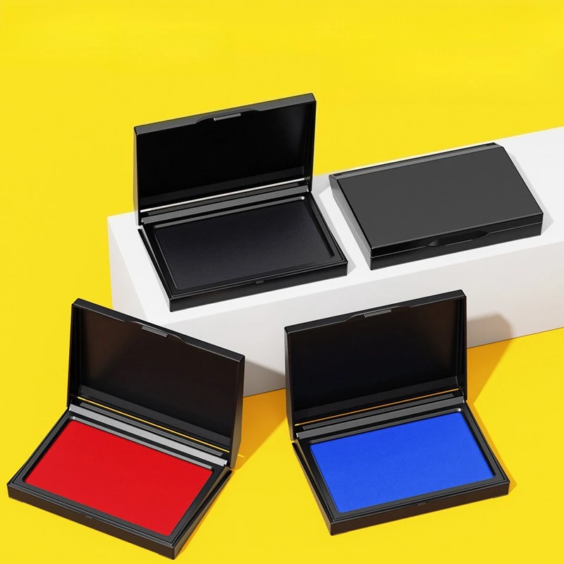 High Quality Black Printing Pad with Multifunctional Felt for Office and Production, Suitable for Use with Transparent Stamps