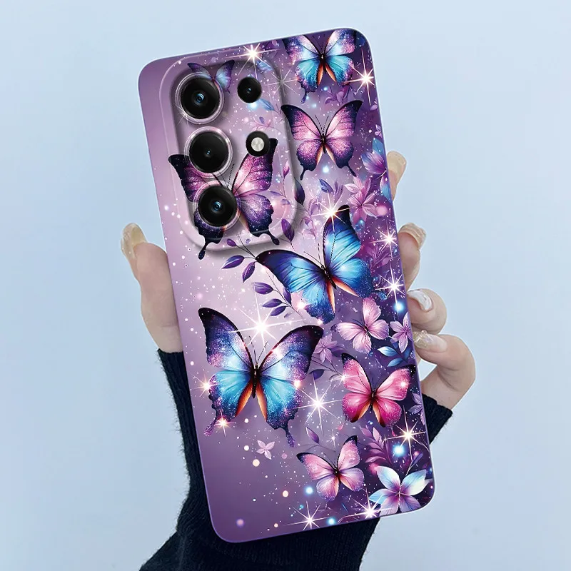 Simplicity Oil Painting Floral Silicone Soft Shockproof Back Cover