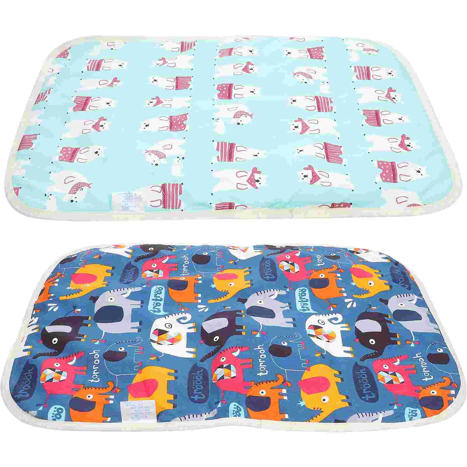 

2pcs Washable Dog Pee Pads Fast Absorbing Reusable Training Puppy Pads (Coffee)