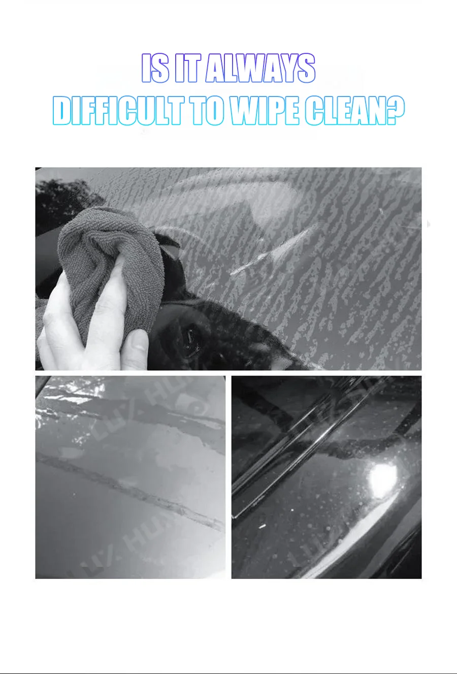 Auto Fenster Rakel Kratzfreie Windschutzscheibe Silikon Klinge Anti-Rutsch Griff Scheibenwischer Auto Detaillierung Glas Wasser Schaber – Detail 2