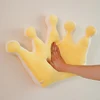 Squishy Crown Plush Pillow Stuffed 5-point 3-point Kawaii Seat Cushion Yellow Pink Purple 3 Colors Decor Sofa Chair Back Support 3