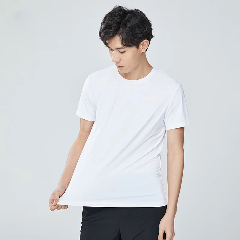 Xiaomi Mijia 90FUN T-shirts for Men Combed Cotton Spring Summer T Shirts 3A Antibacterial Sweat Absorption Running Body Building