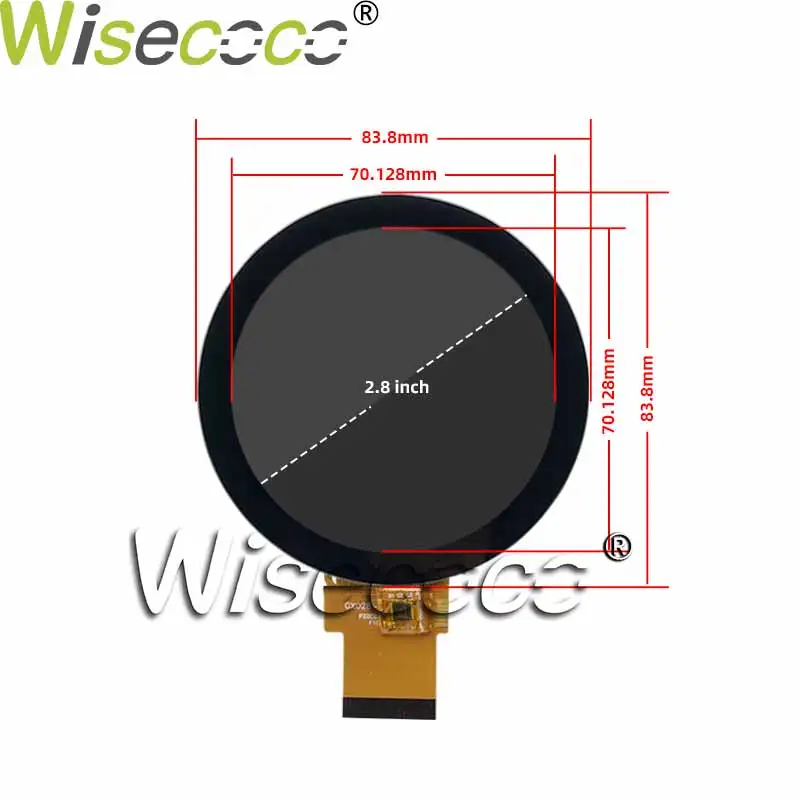  LCD ġ ũ 2.8 ġ, TFT,   ÷, wiecoco  480x480 RGB ̹ 