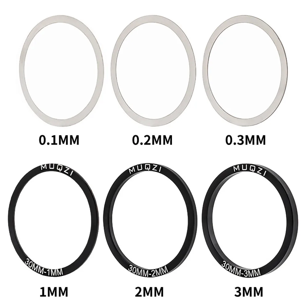 Aluminum Alloy Bicycle Bottom Bracket Spacer Set - 6 Piece Crankset Washers Collection
