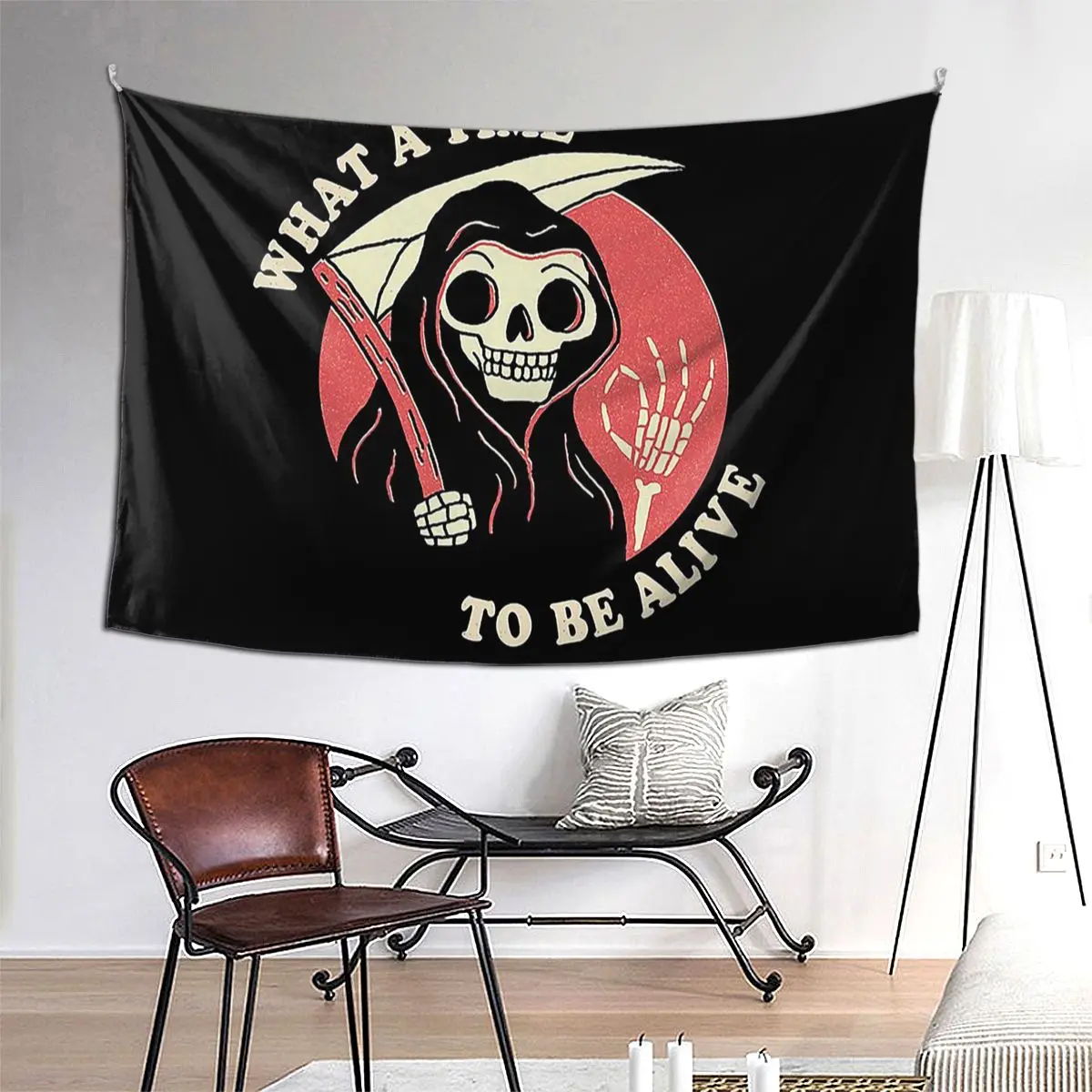 

What A Time To Be Alive Tapestry Hippie Wall Hanging Aesthetic Home Decor Tapestries for Living Room Bedroom Dorm Room