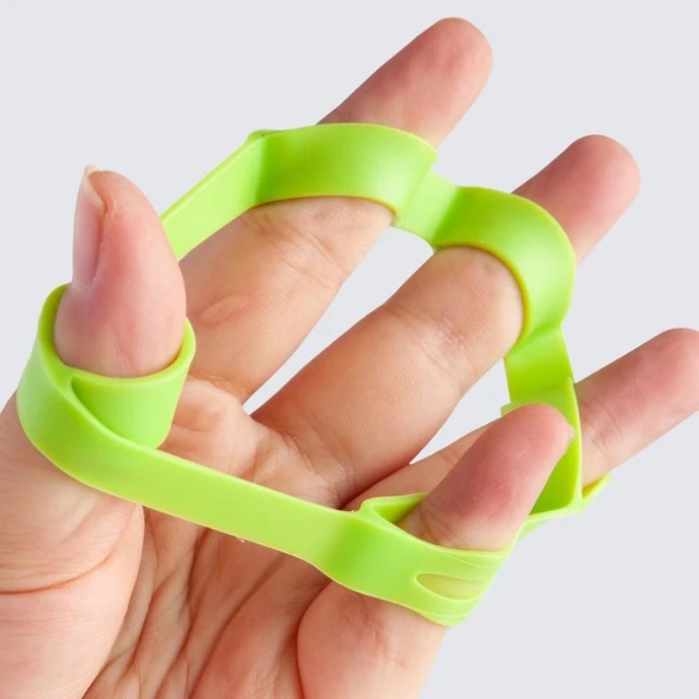 2pcs Silicone Five-Finger Training Hand Expanders Exerciser Wrist Stretcher Finger Gripper Expander Strength Rehabilitation 3
