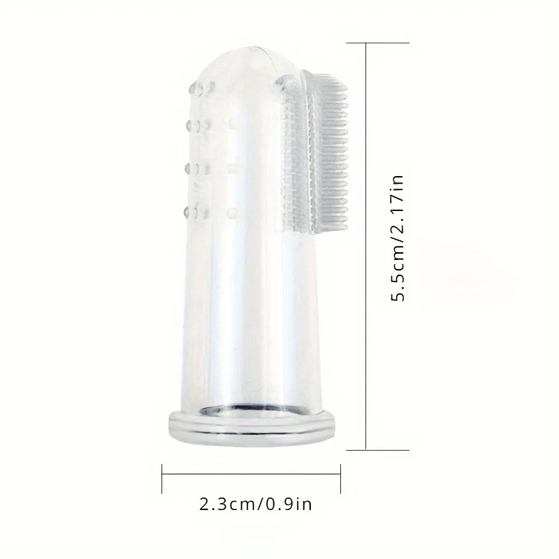Super Soft Pet Finger Toothbrush Teddy Dog Brush Bad Breath Tartar Teeth Care Tool Dog Cat Cleaning Silicagel Pet Supplies