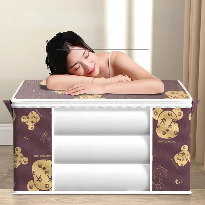Quilt Storage Bag Large Dust-proof Wardrobe Quilt Clothes Organizer Household Blanket Zipper Sorting Bags Moving Bag Storage Box storage bag clothes storage bag foldable storage bags quilt storage bag storage box clothes storage box clothes organizer clothes storage organizer foldable storage bag bed storage bag