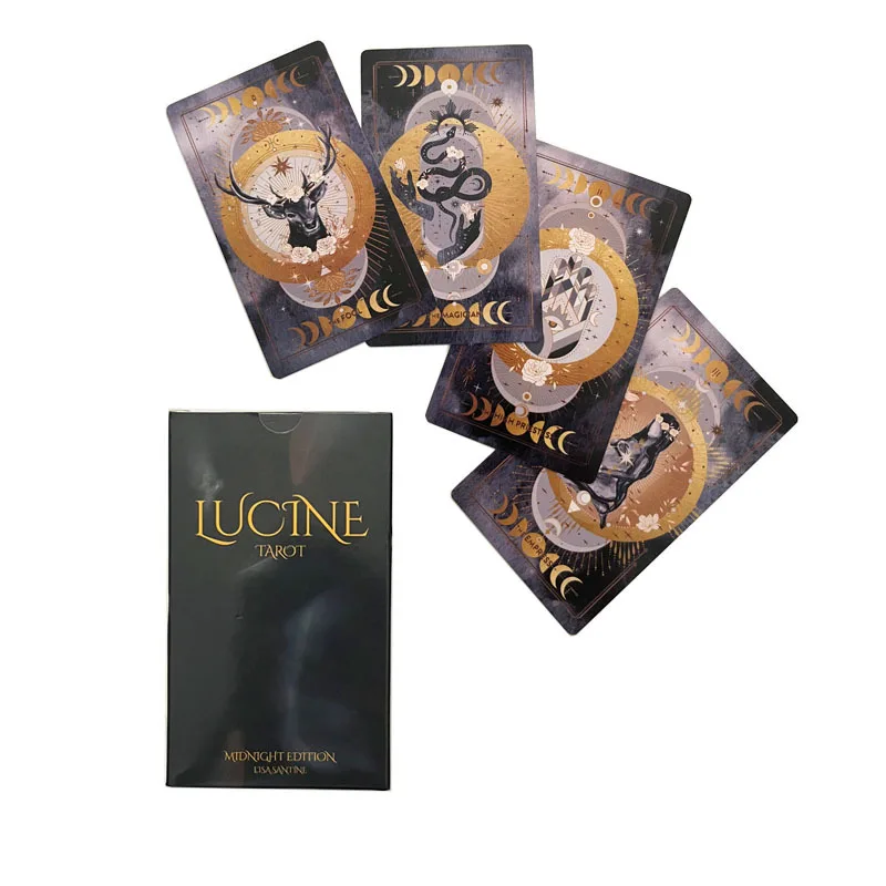 12x7cm The Lucine Divination Tarot Midnight Tarot Cards for Beginners with Guide Book 6