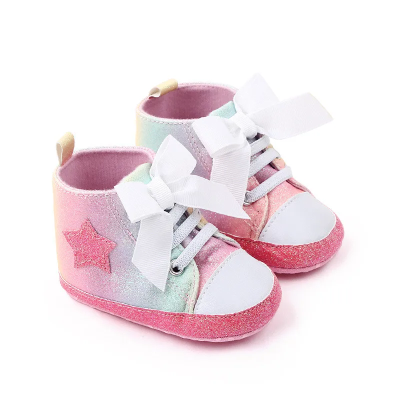 Baby Shoes Sneakers Cute Leopard Infant Soft Sole Crib Shoes Toddler First Walkers Boys Girls Casual Boots
