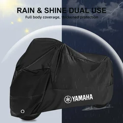 All - Season Waterproof Dustproof UV Protective Motorcycle Cover for Outdoor and Indoor Use (3XL for 220cm)