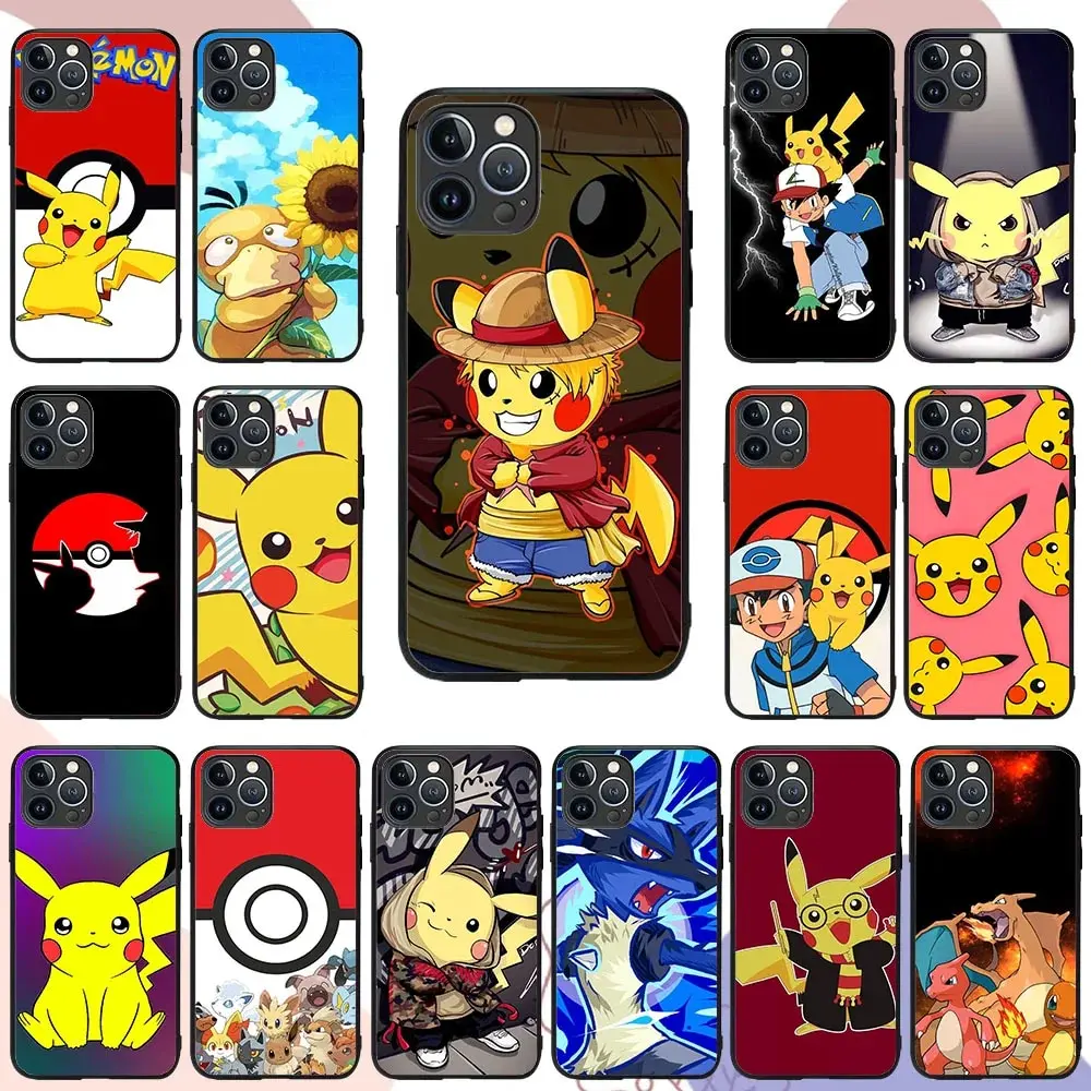 Custodia Morbida Pokemon Tr-52 Per Iphone X Xs 6 6S Se 14 15 Pro Max Plus