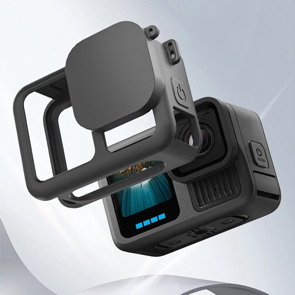Coque Silicone GoPro 13 avec Couvercle Objectif et Lanière