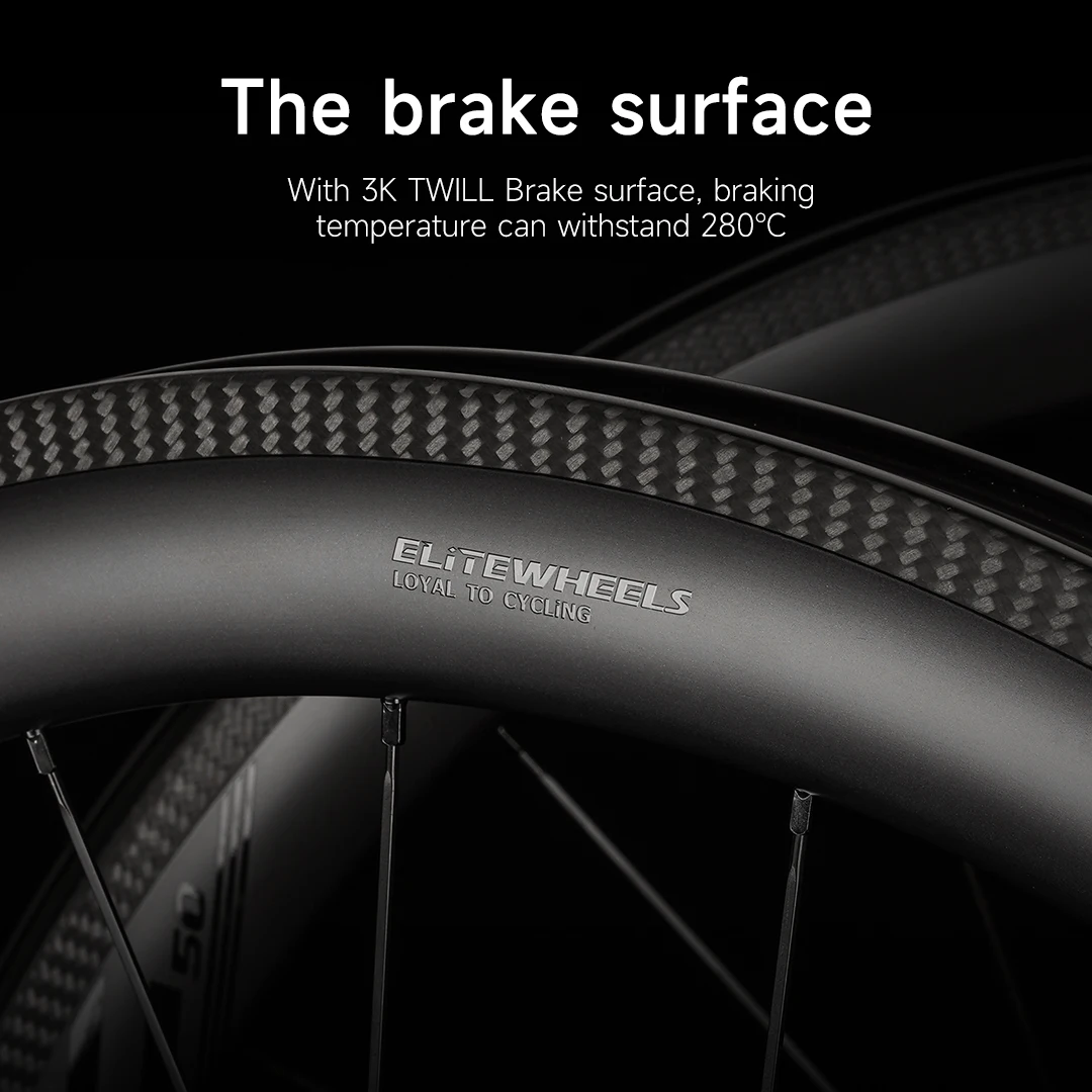 ELITEWHEELS szuper ligh R13 közúti Szénrúd wheelset  számára Versenyzés wheelsets 38 50 60mm Mélység  tubeless