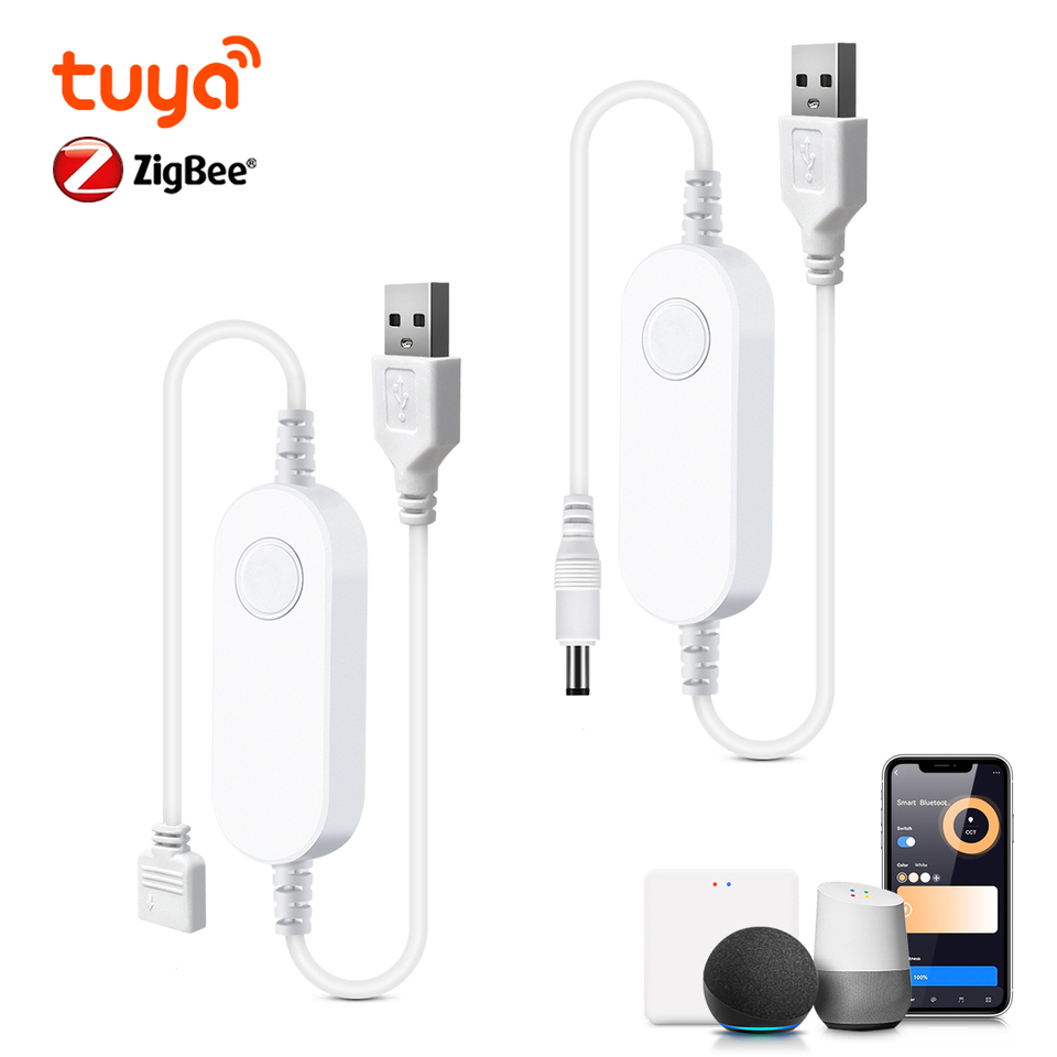 USB 5V Zigbee 3.0 LED Controller For RGB/Single Color LED Light Work With Zigbee Hub Gateway Alexa Google Home APP Voice Control