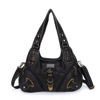 Angel Kiss Women Handbags Fashion Shoulder Bag Large Tote Top-handle Shopping Pack Multifunctional Satchel Lady Hobos Big Purse