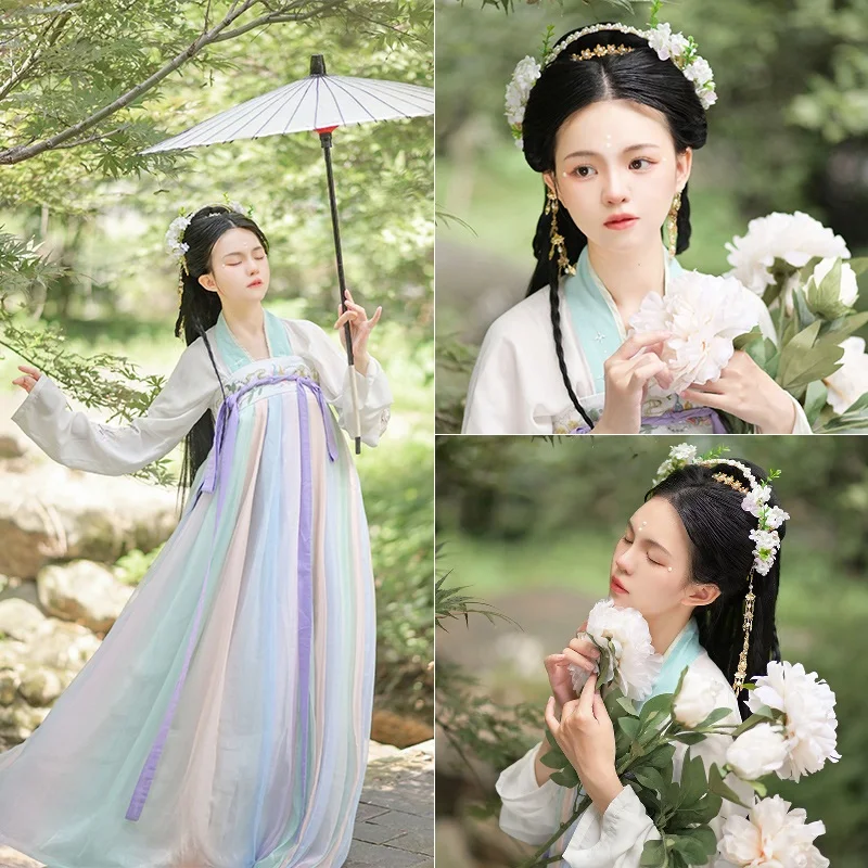 Hair Accessory Hair Headdress Jewelry Accessories Hair Band Crown Tassel Headbands Simulated Pearl Leaf Tiaras and Crowns Hanfu Forehead Jewelry For Women Girls