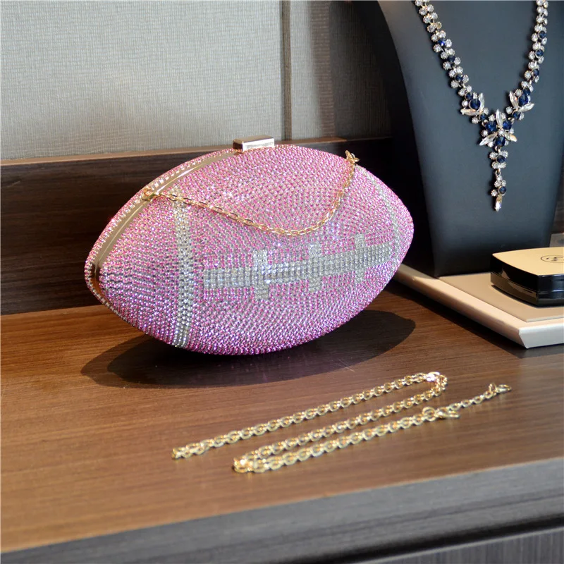 Luxury Basketball Diamond Party Evening Bag Purses and Handbag for Women  Ball Shape Shoulder Bag Clutch - AliExpress