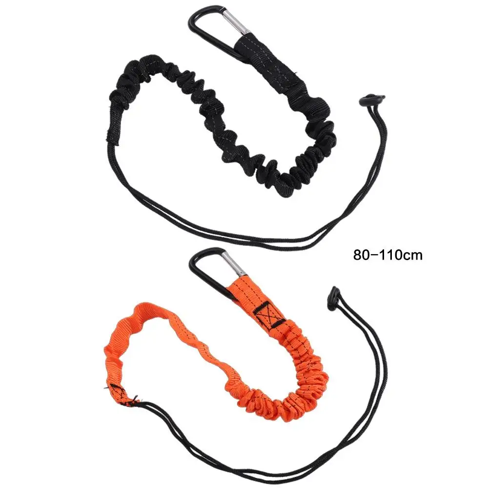 Description Picture 3 of itemWith Carabiner Hook Safety Bungee Tether Anti-Falling Climbing Working Tool Safety Rope Nylon Telescopic Tool Lanyard