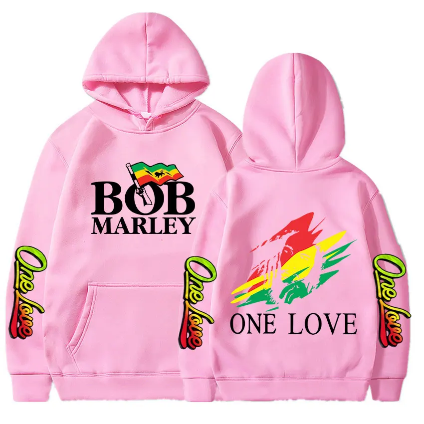 Rapper Bob Marley Hoodies Legend Reggae One Love Hooded Sweatshirts Men Women Fashion Long Sleeve Oversized Pullovers Streetwear 4