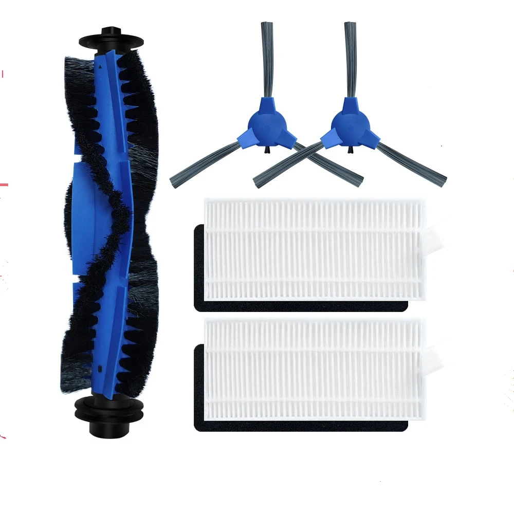 Robot Vacuum Spare Parts - Roller Brush, Side Brush, HEPA Filter, Mop Rag