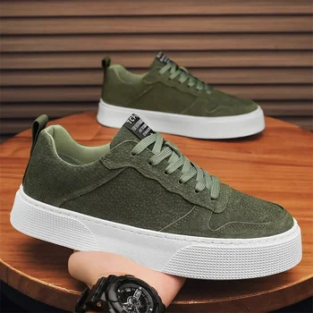 Trend Men's Casual Sneakers Lightweight Flat Shoes Comfortable Non Slip Running Shoes Soft Sole Vulcanized Shoes for Men Zapatos 1