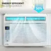 6000 BTU Window Air Conditioner, ac window unit with Washable Filter, Remote, Dehumidifier, Fan, Cools Up to 250 Square F 6