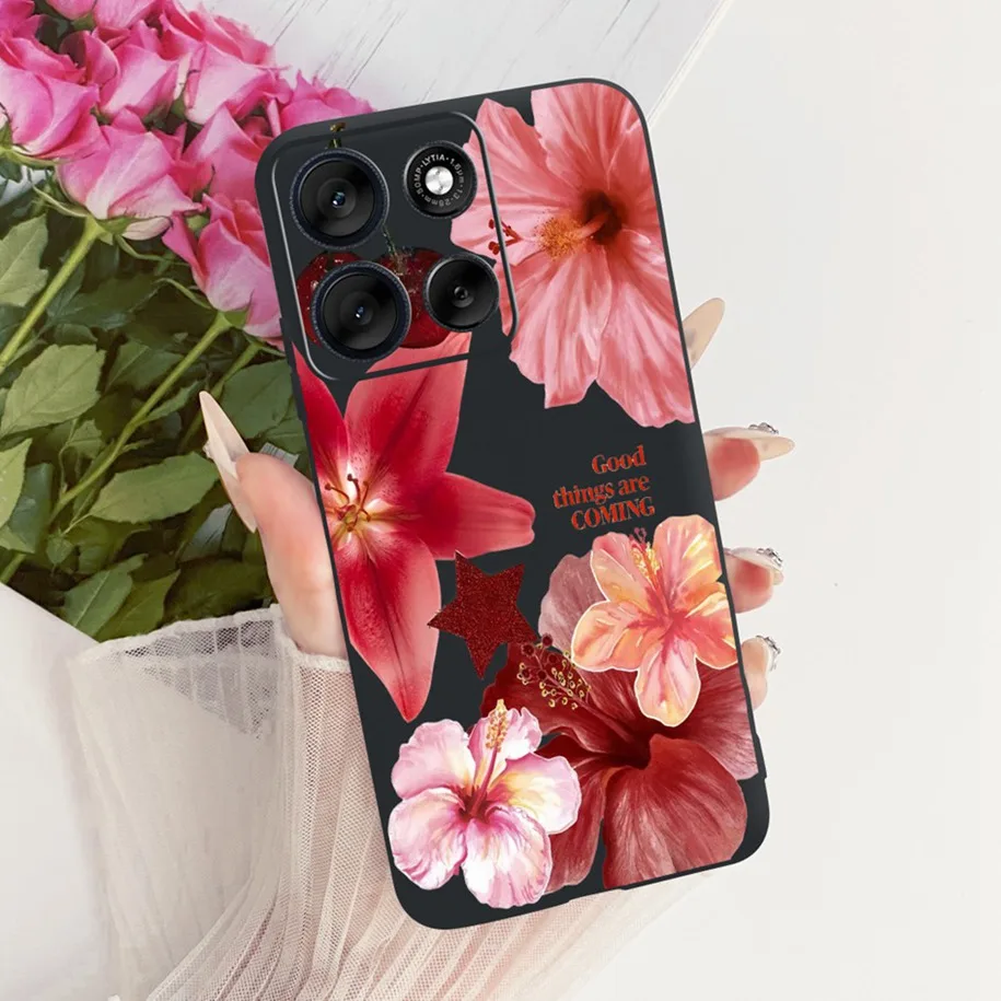 Stylish Bowknot Flower Soft Silicone Phone Case