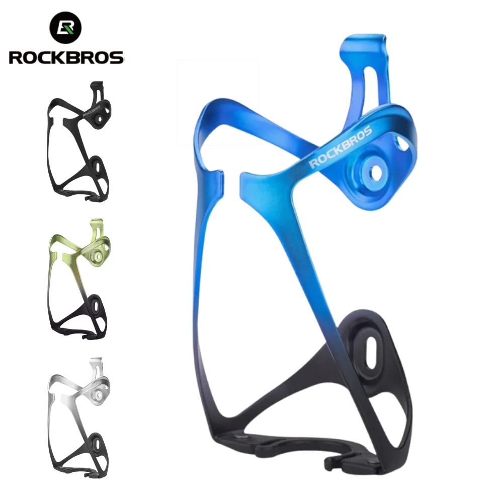 ROCKBROS Integrated Molding Bicycle Kettle Holder Vacuum Electroplated Aluminum Alloy Water Bottle Holder Cycling Accessories
