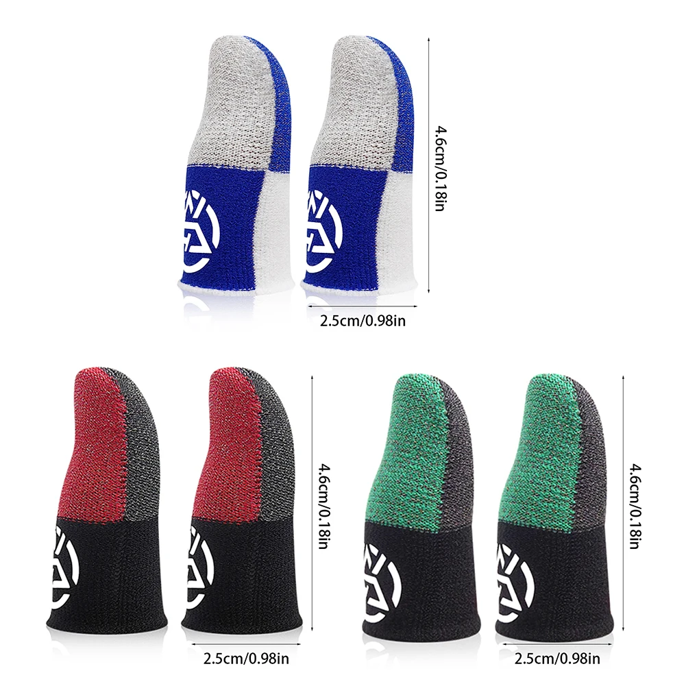Mobile Finger Sleeve Breathable Nightlight Fingertip Cover Sweatproof Sensitive Touch Screen Finger Sleeve for PUBG Phone Games