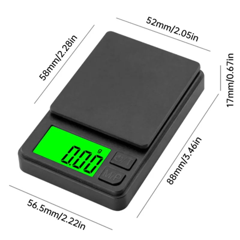 New Mini Precision Pocket Scale 1000g × 0.1g - Digital Gram, Food, Jewelry, Ounces/Grains Scale, Portable Scale