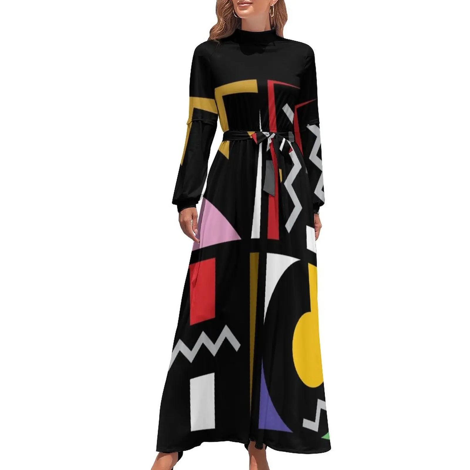 NPHC para la cultura Vestido largo Vestidos de noche elegantes para mujer 2024 Vestido verano 2024 Vestidos de manga larga para mujer