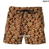 Nicolas Cage Funny Face Graphic Beach Shorts Men Cool 3D Printed Board Shorts Swimsuit Summer Hawaii Swim Trunks Kids Ice Shorts 2