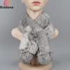 2025 Hot Sale Lady Real Rabbit Fur Scarf Winter Warm 100%Genuine Rabbit Fur Scarf Girls Real Rabbit Fur Scarf Handmade Fur Scarf