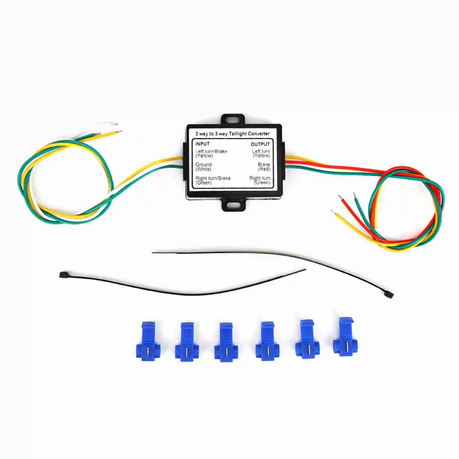 Convertitore fanale posteriore convertitore rimorchio giuntura 2-to-3 fili sistema elettrico tipo adattatore cablaggio - immagine 2