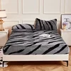 Winter new tiger pattern fast warming imitation rabbit plush mattress thickened plush mattress protective cover dust-proof 5