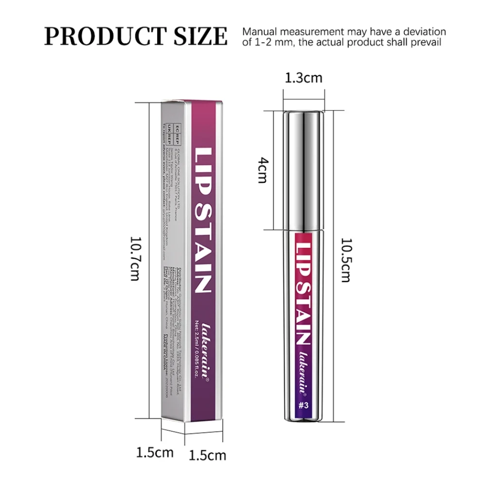 Lip Tint Makeup 1Pc Korean Matte Lip Tint Peel Off Waterproof