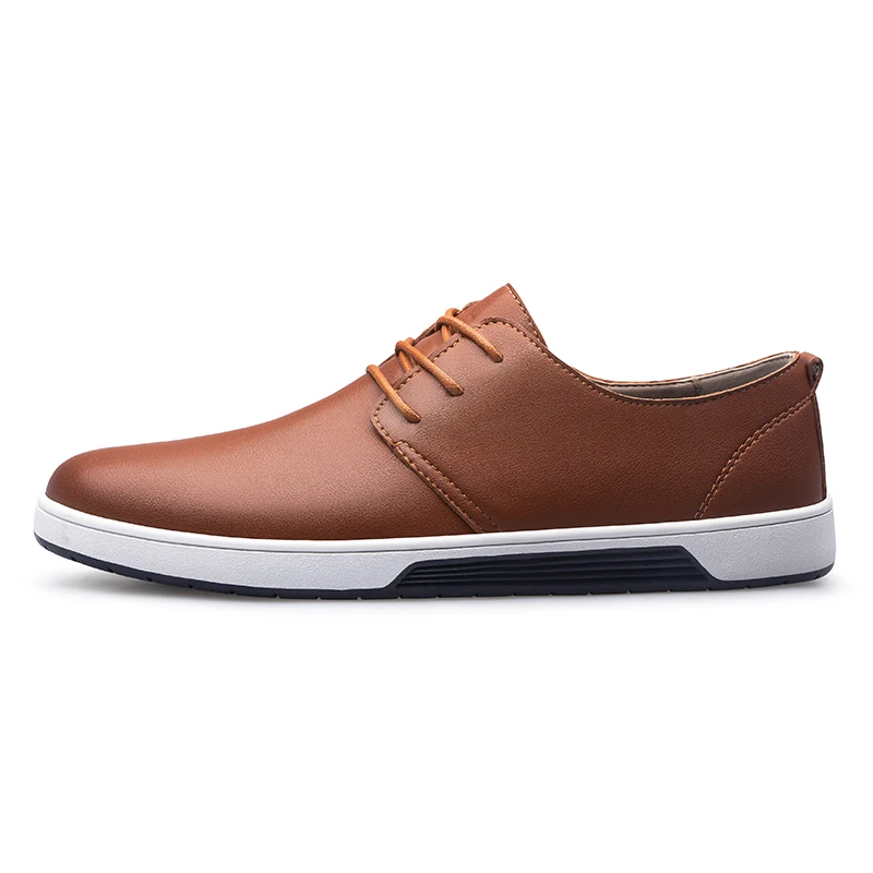 Genuine Leather Mens Designer Business Oxford Shoes Winter Fluffy Flat Shoes Breathable Mens Driving Men's Lace-up Walking Shoes 3