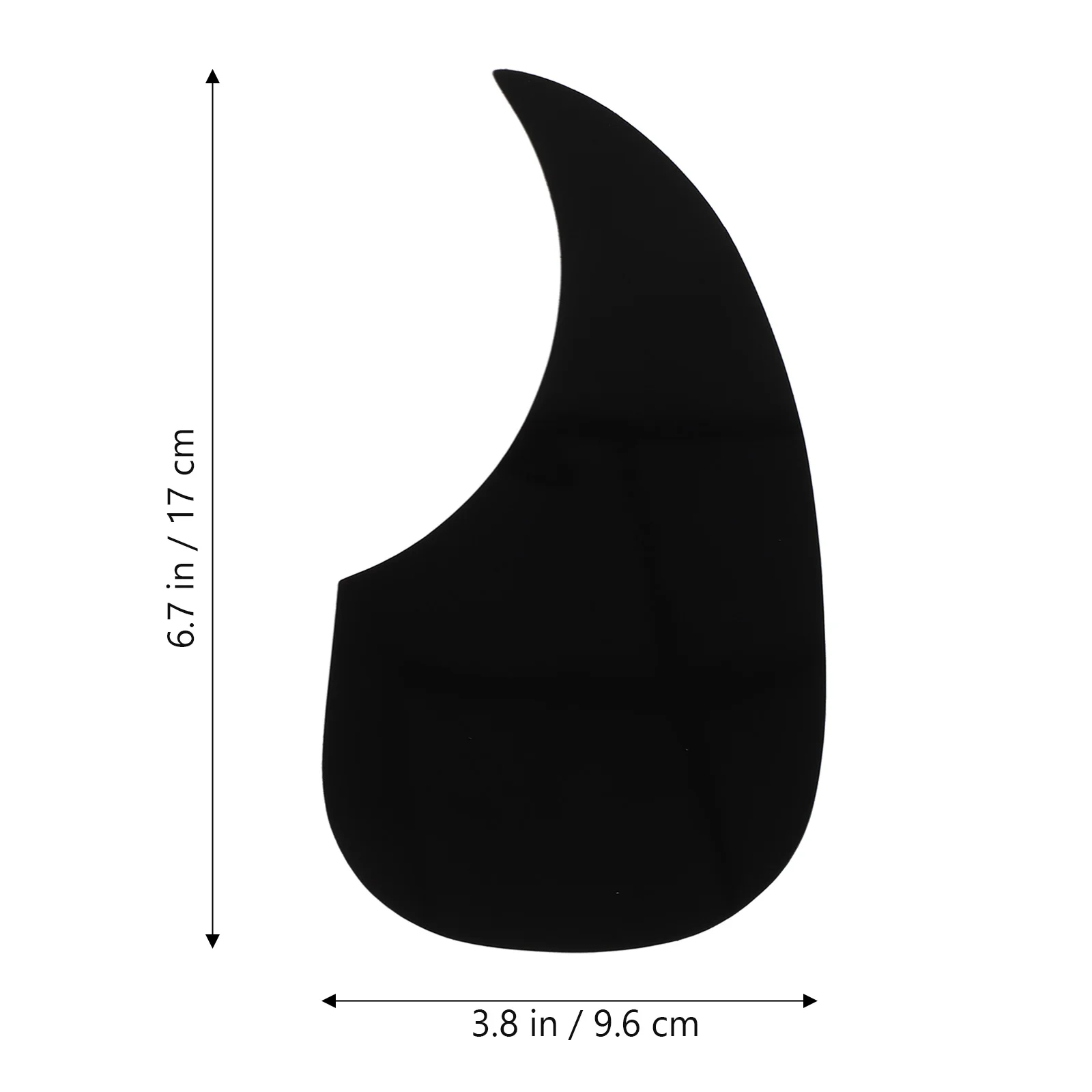 Waterdrop Style Acoustic Guitar Self Adhesive Pickguard Pick Guard in Black Color for Guitar Surface Protection guitar pickguard