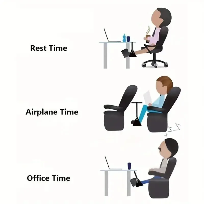 Aircraft Rest Foot Office Hanging Adjustable Simple Leg Hammock Accessories Table Feet Stool Work Flying Travel Rest Foot Pad 4