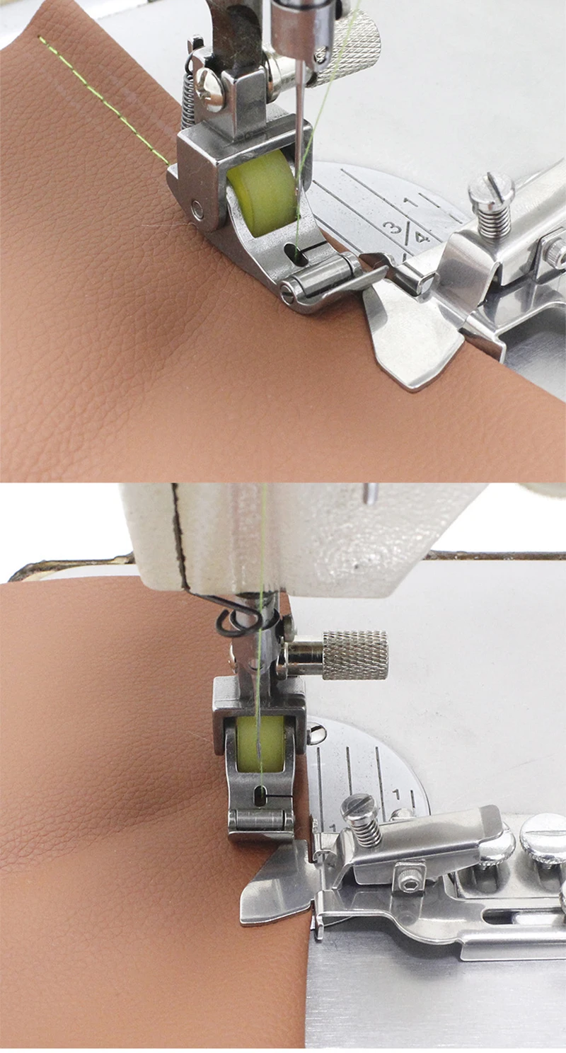 Sewing Machine Presser Foot Domestic Fabric Presser Rolled Hem Feet with  Adjustable Seam Straight Stitch Tool Sewing Accessories