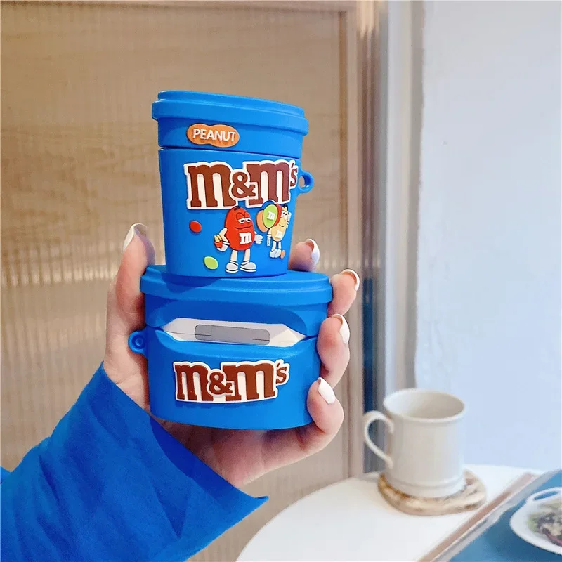 thumbnail image 1 of Funda de silicona suave con diseño de galletas de chicle 3D para AirPods Pro 2, funda para auriculares de chocolate para Airpods 3 y 2, funda para AirPods 2, 1 of 5