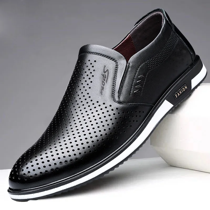 Brand New Fashion Men Loafers Mens Leather Casual Shoes High Quality Adult Moccasins Man Driving Shoes Male Footwear Unisex 2023
