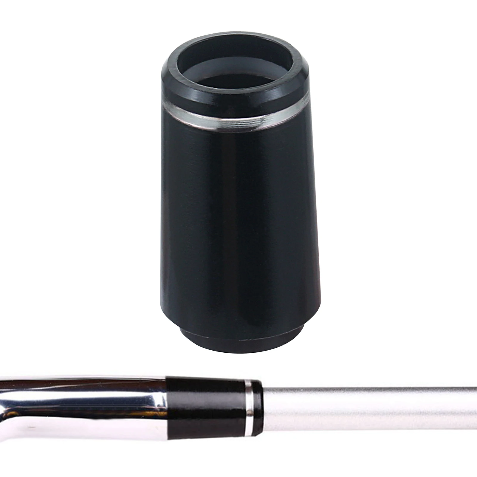 Tip Size 0.370 Golf Ferrules Black with One Silver Trim Ring 9.40*24.5*13.5mm Fit For Irons Shaft Golf Club Accessories 10 Pcs