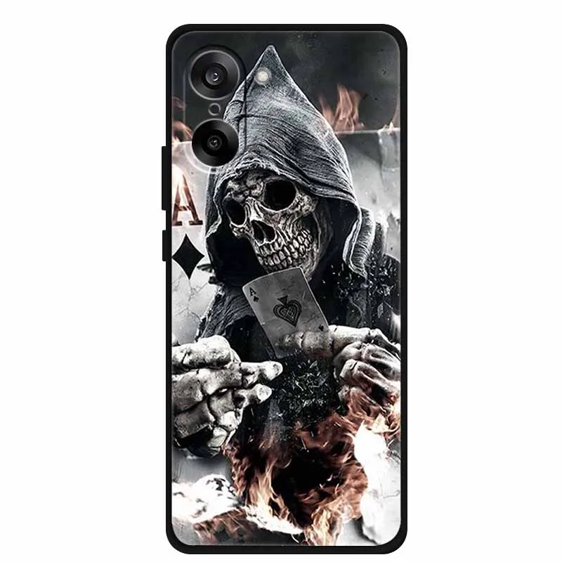 Sleek Black Soft Silicone Shockproof Phone Case